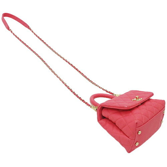 Chanel CHANEL Bag Matelasse Women's Handbag Shoulder 2way Caviar Skin Pink Cr... - Picture 4 of 14